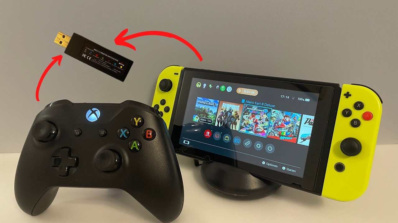 Jeden Controller an die Nintendo Switch, PS4 und PC anschließen