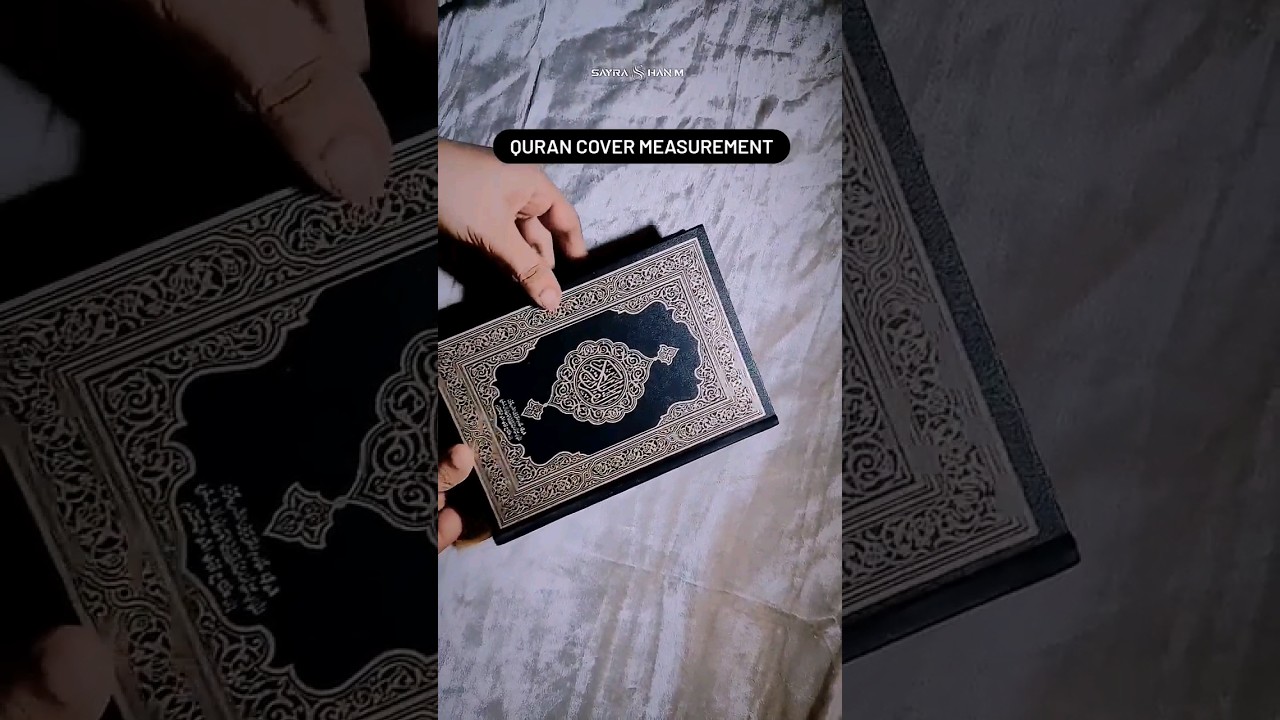 Qur'an Cover Measurement ✨ || Quran Shareef Ka Jiledan Cutting And Stitching #sewing #crafttutorial