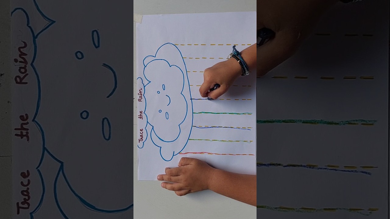 Standing Line Worksheet for Nursery & Playgroup | Writing Basics #nurseryworksheets #shortsvideo