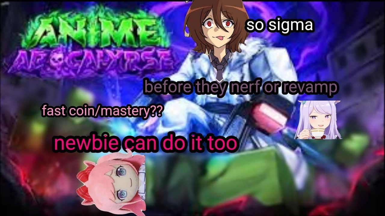 Best way to farm money and mastery in anime apocalypse 🫲🦆🫱
