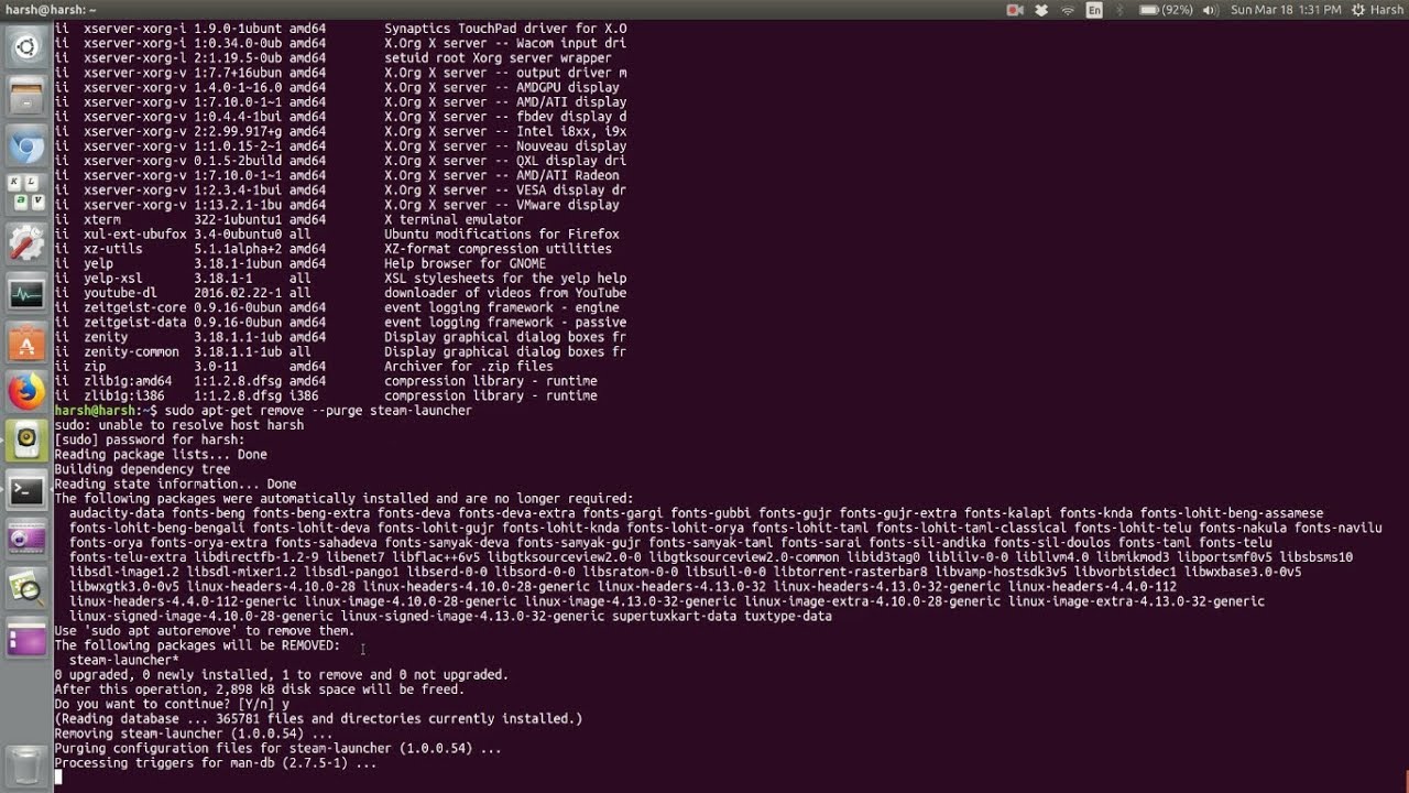 How To Uninstall Or Remove Application Package In Ubuntu Linux