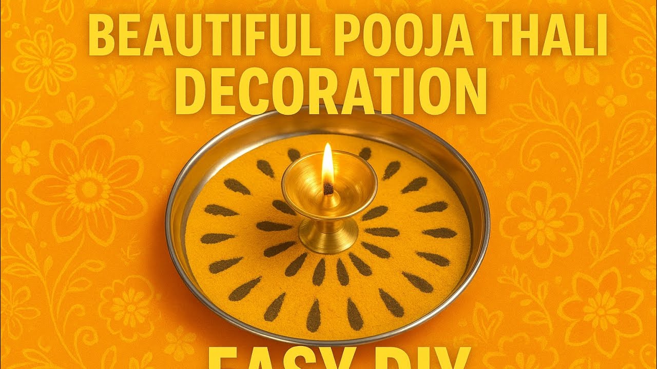 Aarti thali decoration idea | Pooja thali decoration idea