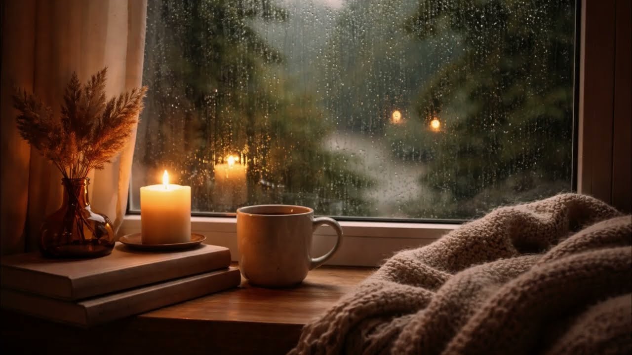 Casa con lluvia – Momento de calma y relajación
