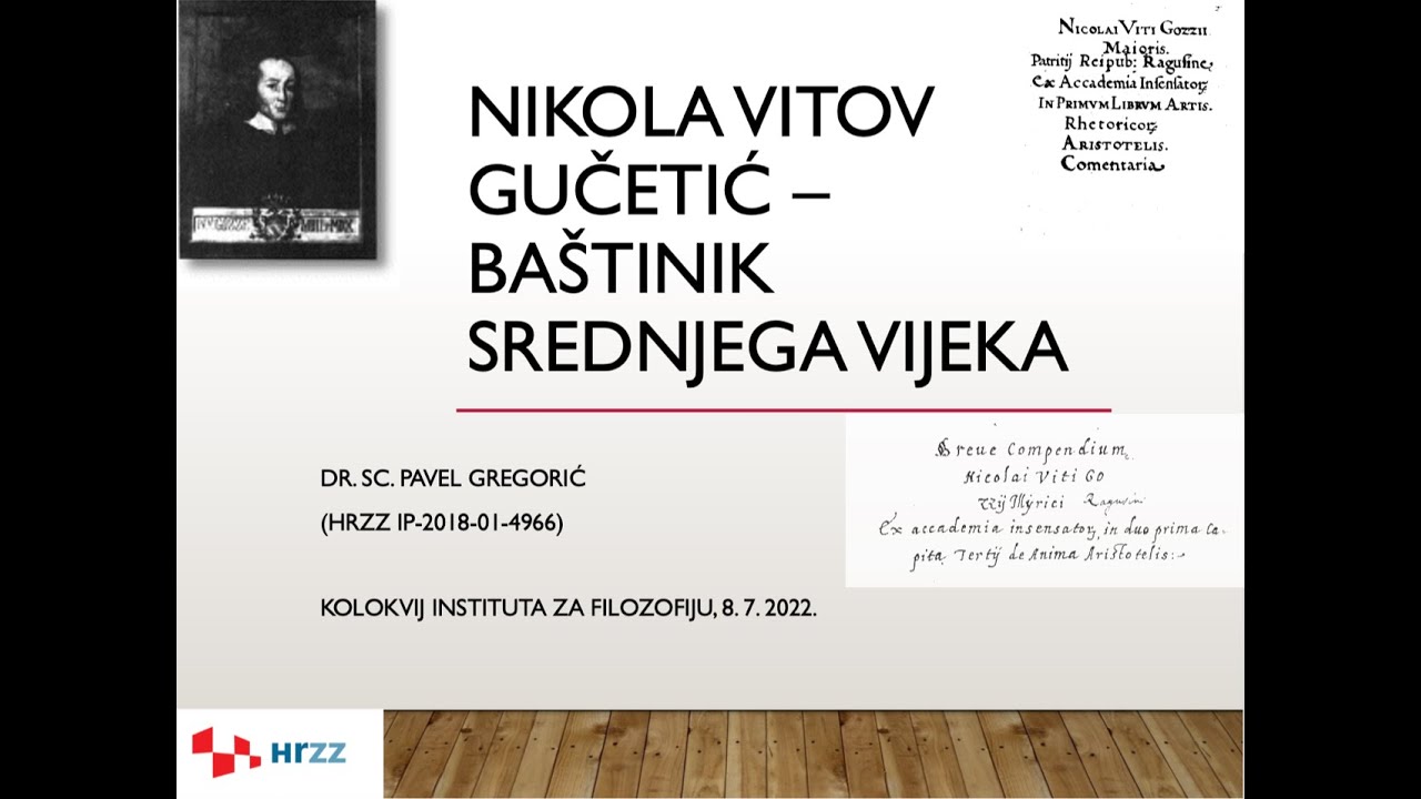 PAVEL GREGORIĆ Nikola Vitov Gučetić - ba&scaron;tinik srednjega vijeka