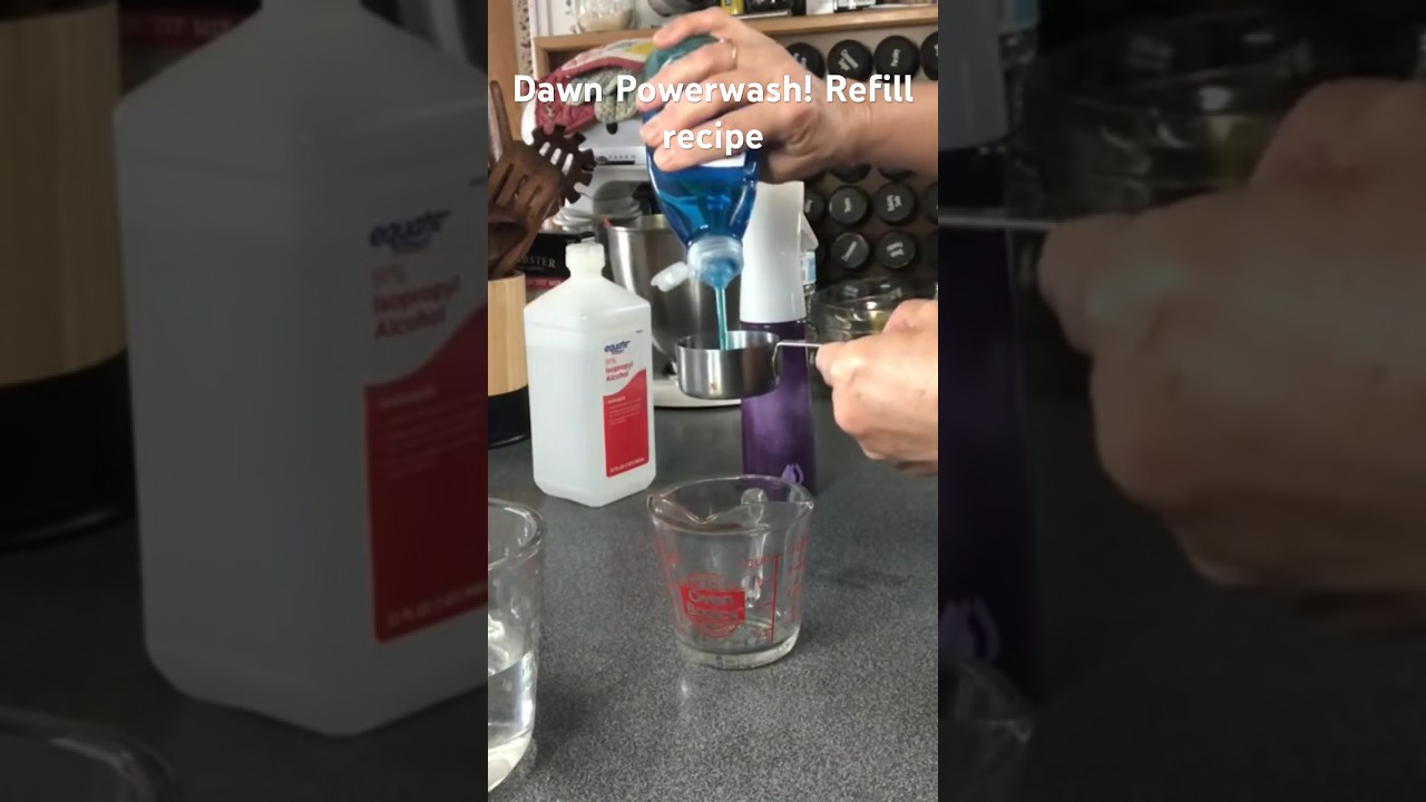 Dawn Powerwash refill recipe #shorts #short #dawnpowerwash