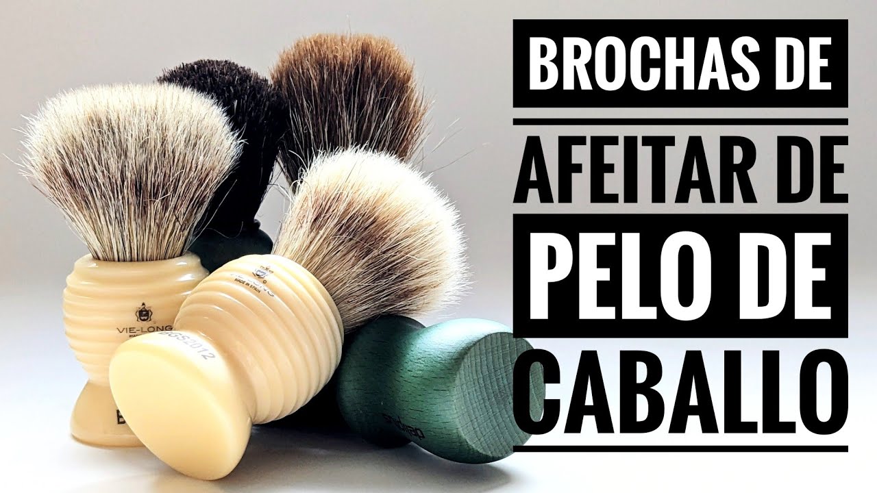 Brochas de afeitar de pelo de caballo