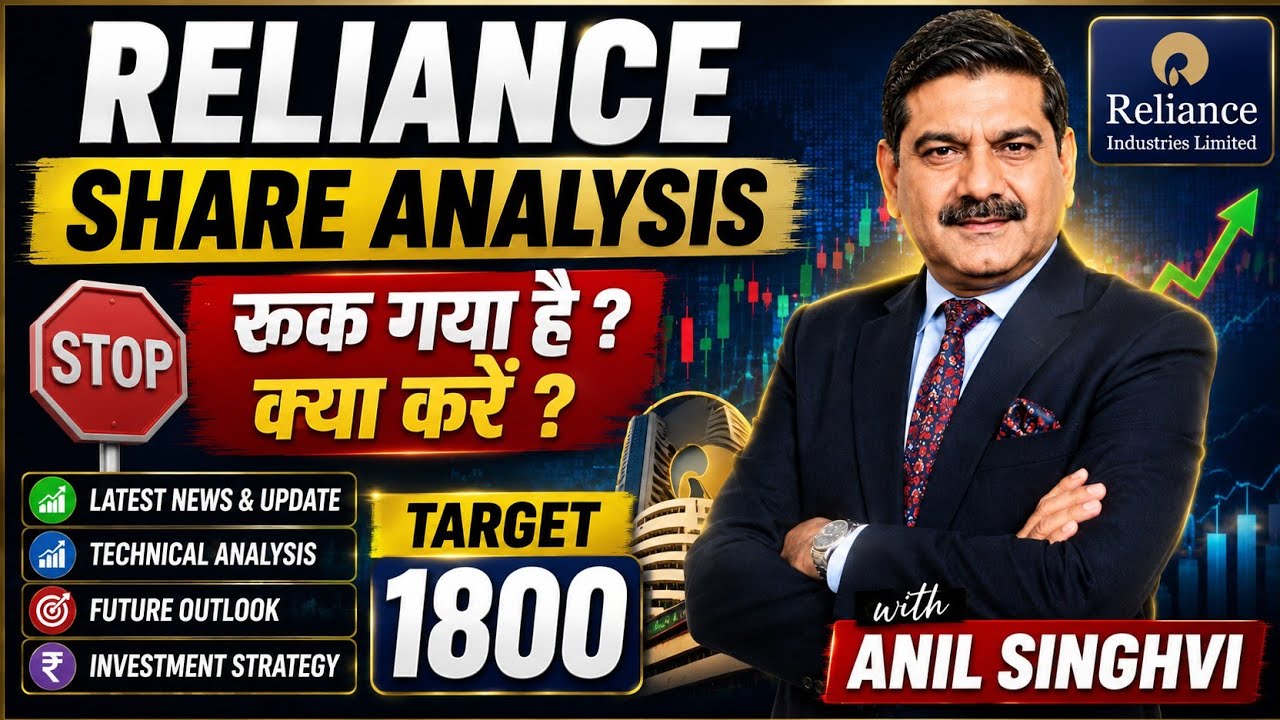 🔥 Has Reliance Stock Stalled? What to do now? | Target ₹1800 | Anil Singhvi | Buy, Hold or Sell?