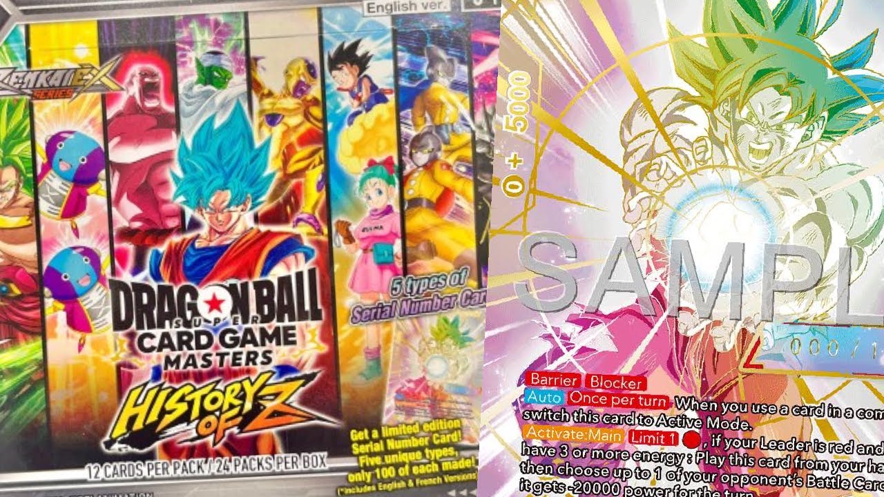CHASING SERIALS! Dragon Ball Super History of Z Booster Box Opening