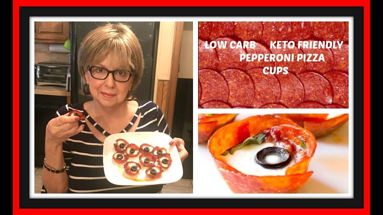 LOW CARB AND KETO FRIENDLY PEPPERONI PIZZA CUPS - Perfect low carb snacks