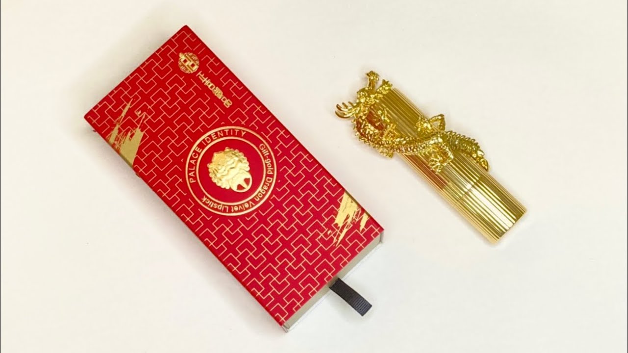 ZEESEA PALACE IDENTITY Gilt-gold Dragon Velvet Lipstick #M05 Princess