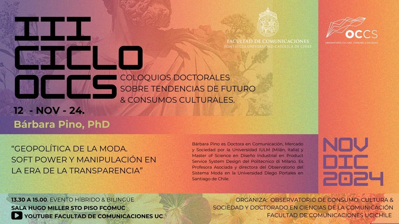 III Ciclo OCCS: Coloquio doctoral Bárbara Pino PhD