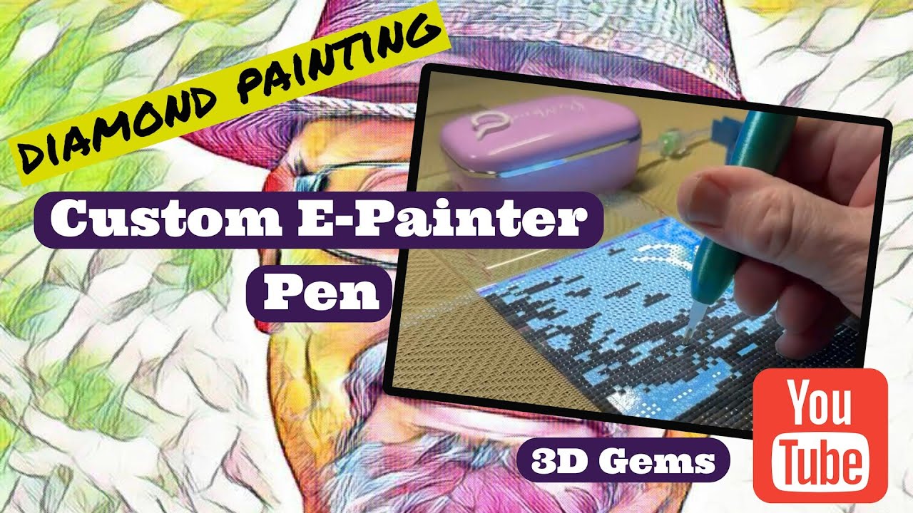Testing A Custom E-Painter Diamond Painting Pen From 3D Gems!