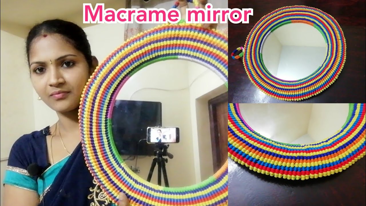 Macrame mirror new design 2020//DIY Macrame Mirror for beginners