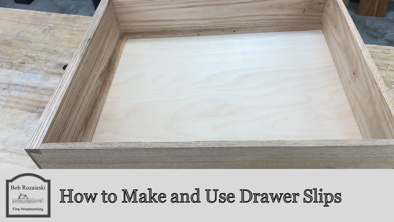 How to Make and Install Drawer Slips - Woodworking