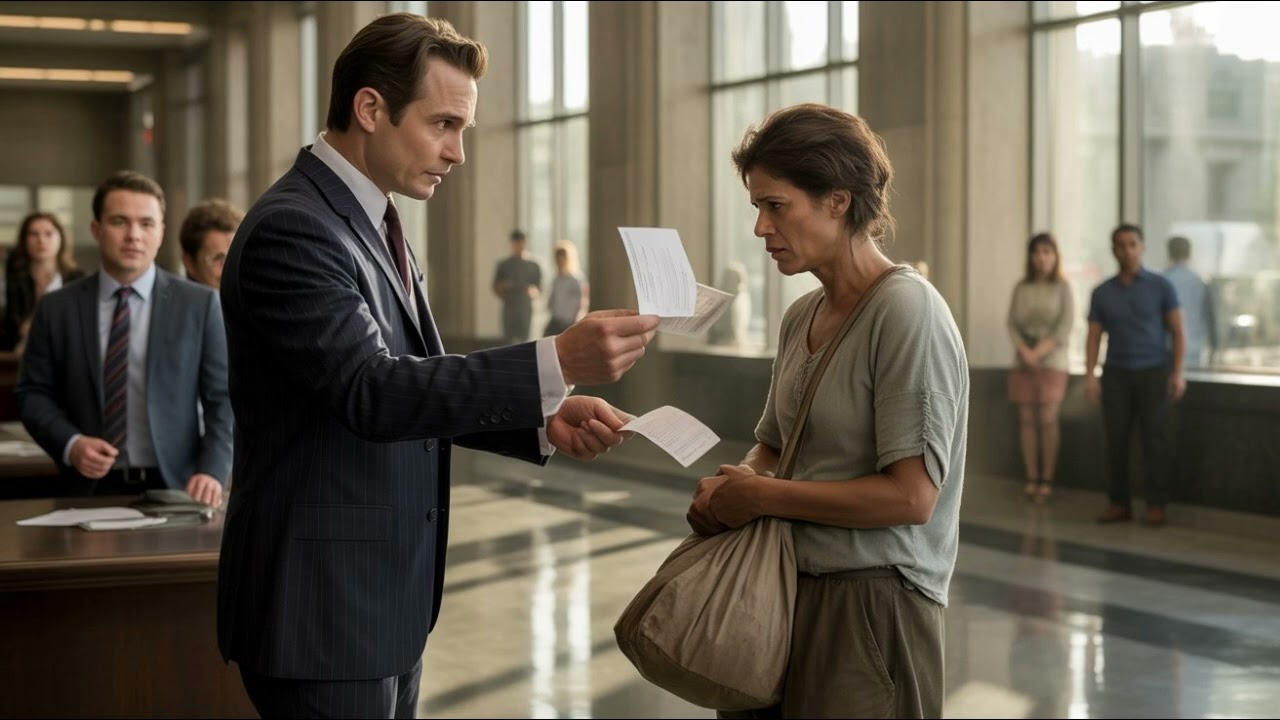 Банкир разорвал чек бедного клиента... но то, что он узнал дальше, заставило его содрогнуться