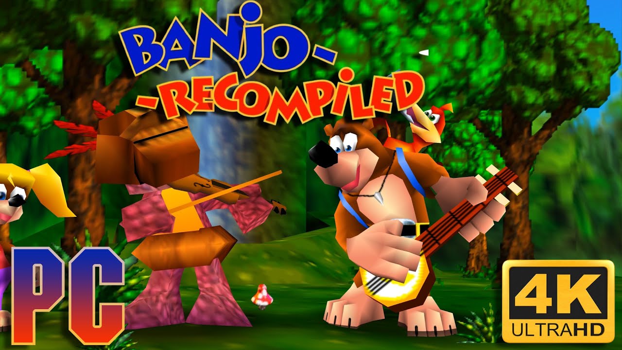 Banjo: Recompiled - Playing Banjo-Kazooie PC port at 4K and 240 fps!!