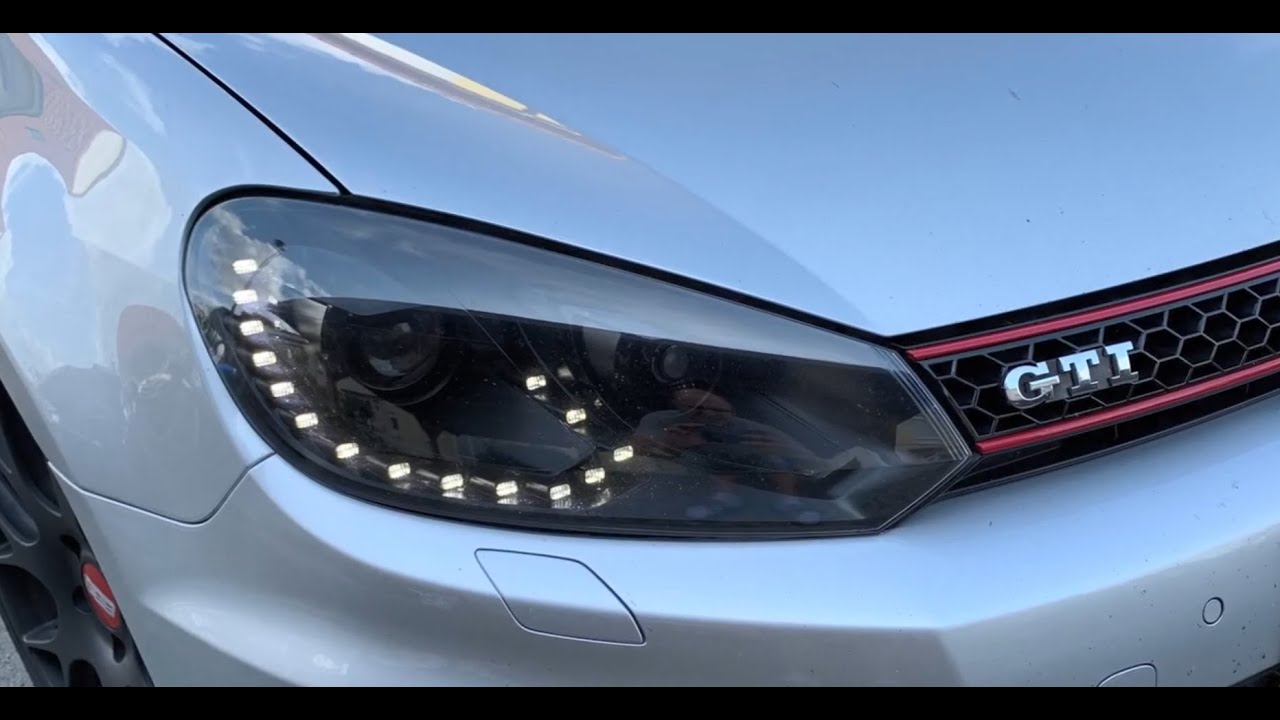 VW Golf 6 GTI Scheinwerfer schwarz lackiert | Krasses Ergebnis! | Tobi3c