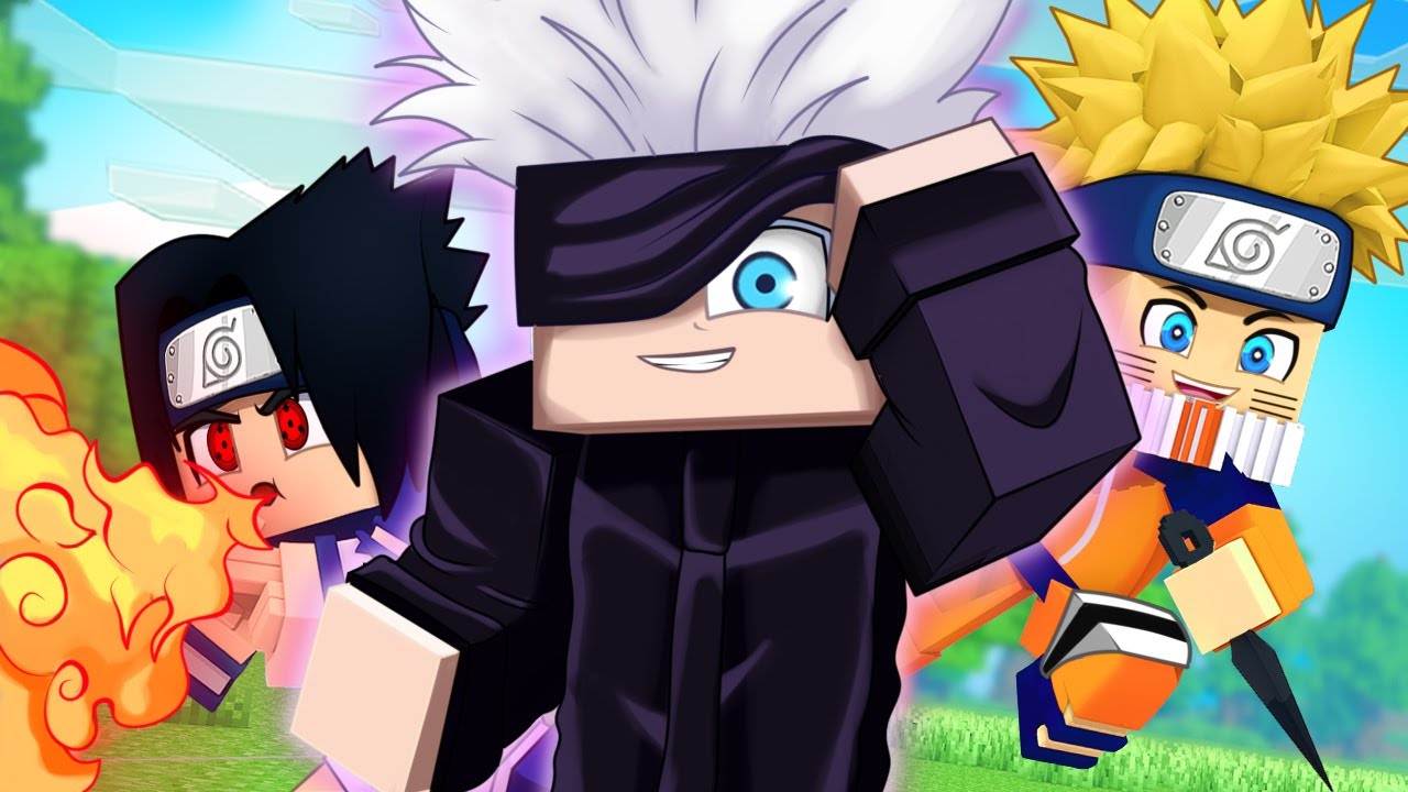 GOJO no MUNDO de NARUTO MINECRAFT !