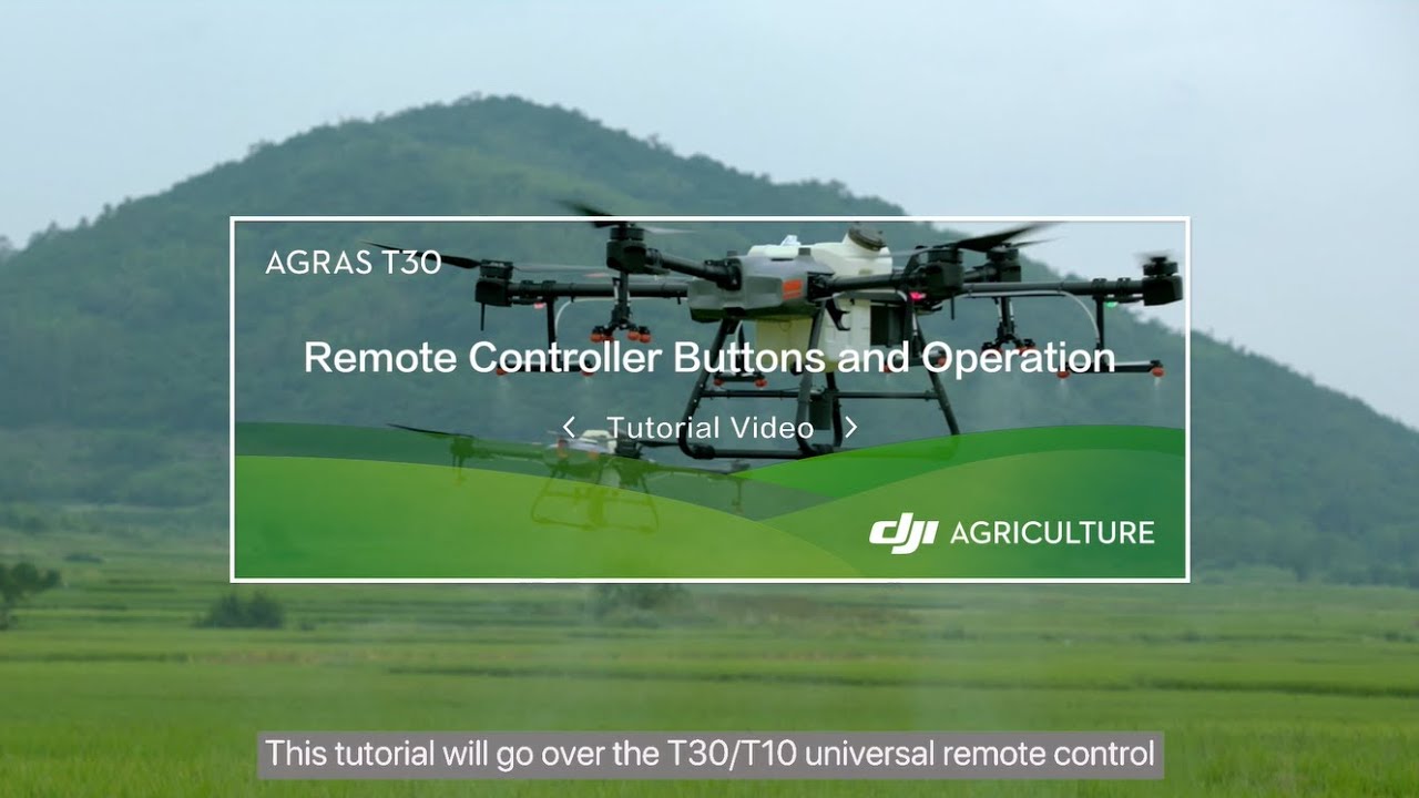Agras T30/T10: Remote Controller Buttons and Operation