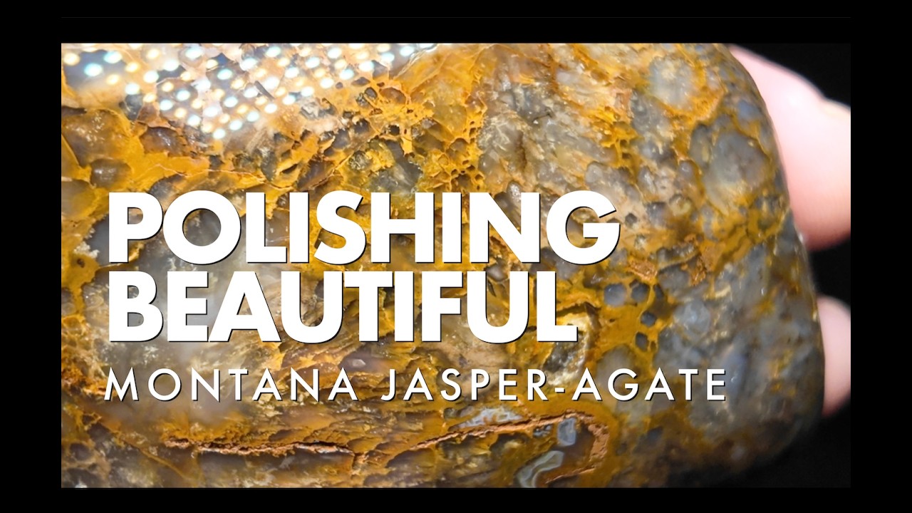 Polishing a BEAUTIFUL MONTANA Jasper-Agate // THE JASPGATE