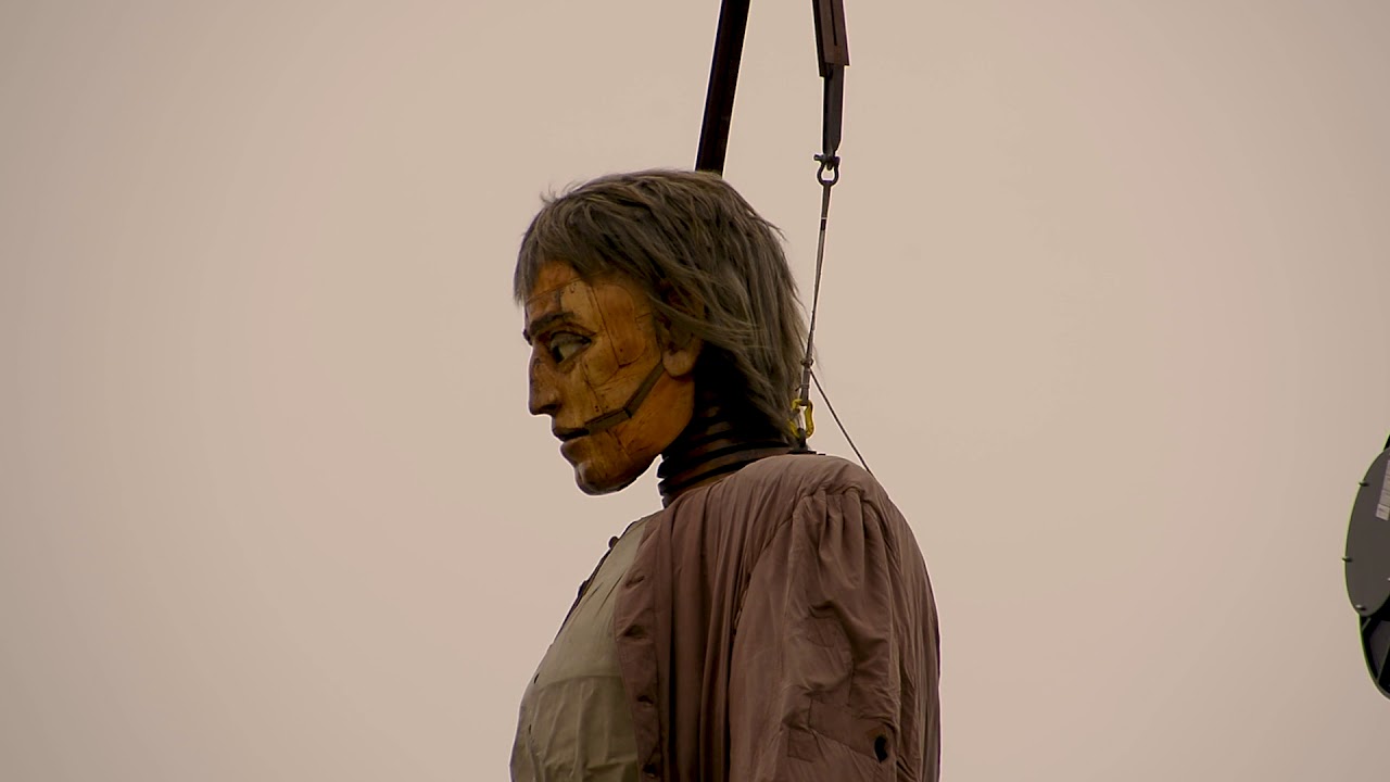 The Giant awakes on New Brighton beach