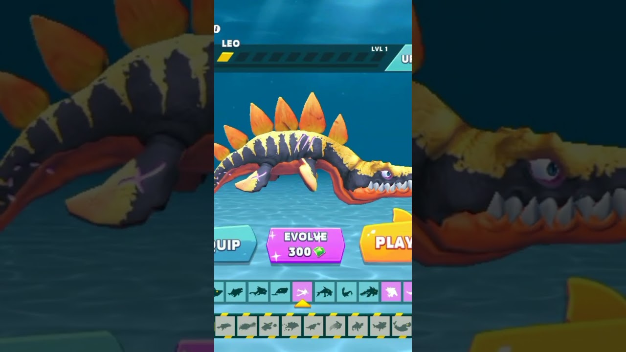 evolving all 8 sharks in hungry shark evolution 🔥🦈🐬
