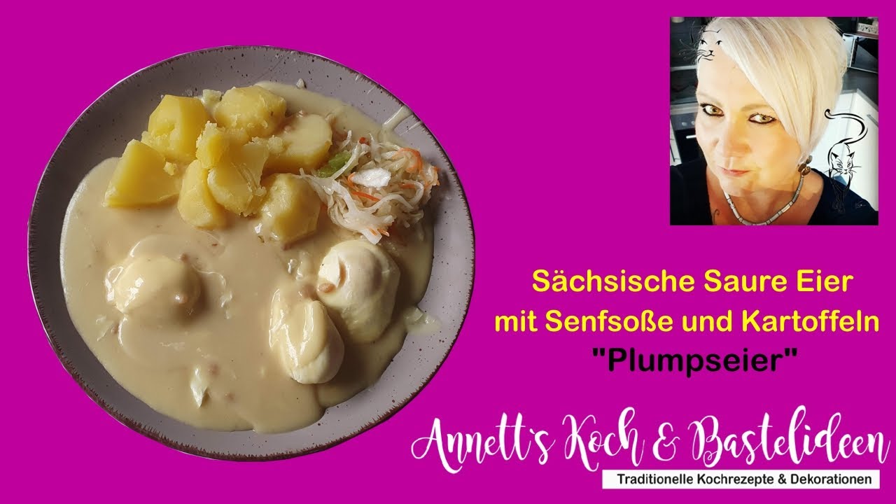 Sächsische Saure Eier mit Senfsoße - Plumpseier oder verlorene Eier kochen - Kochtipps für Anfänger