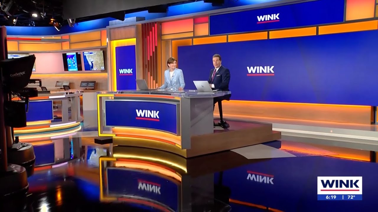 Видеоподборка с новой студии и вещательного комплекса WINK News