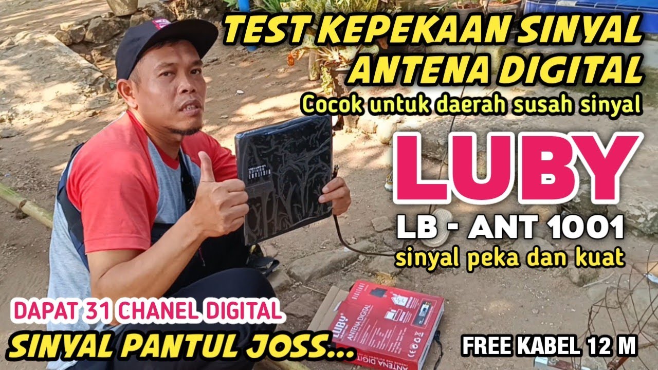 Test Kepekaan Antena Digital LUBY ANT-1001 | Sinyal kuat dan peka