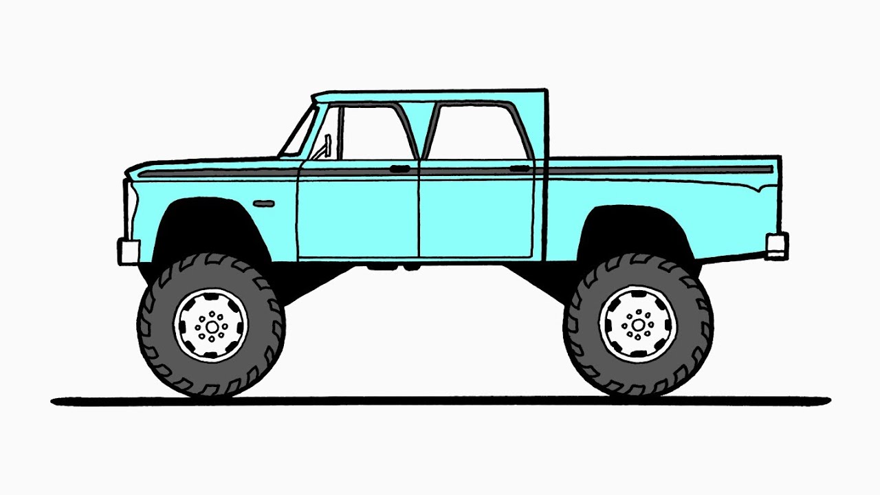 How To Draw A Dodge Pick-up Truck