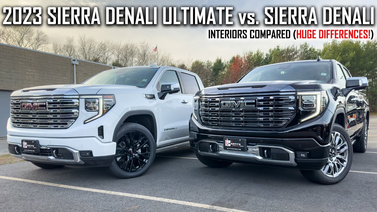 Sierra Denali Ultimate 2023 года против Sierra Denali | Сравнение салонов