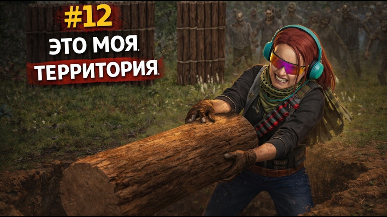Первый забор, первая защита♥Ангелина♥Project Zomboid | 42 S01E12