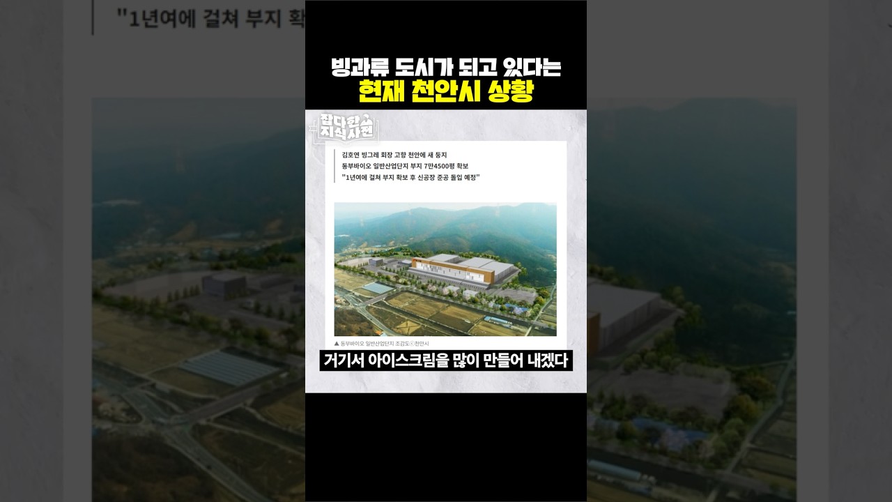 천안에 몰리고 있는 빙과류의 기운