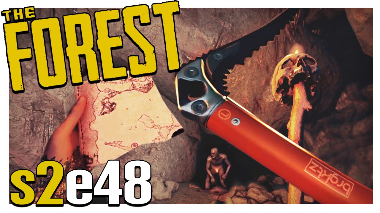АЛЬПИНИСТСКИЙ ЛЕПОР И ФРАГМЕНТ КАРТЫ 2/4 | Геймплей The Forest, 2 сезон, 48 серия (Альфа, версия ...