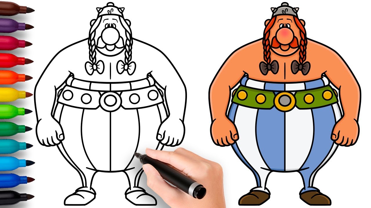 COMO DIBUJAR a OBELIX | Astérix y Obélix: El combate de los jefes (2025) - fácil y rápido dibujo