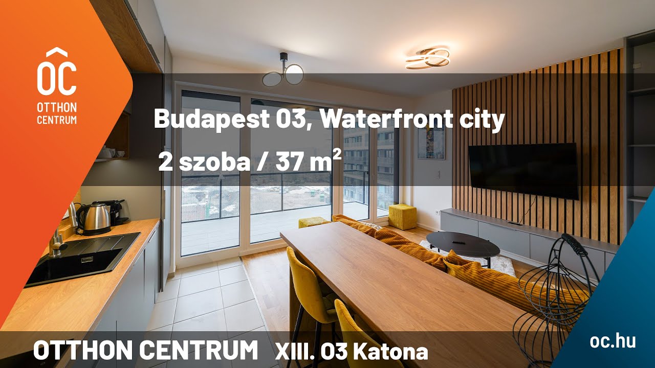 Budapest 03, Waterfront city / t&aacute;rsash&aacute;zi lak&aacute;s / t&eacute;gla / 2 szoba / 37 m&sup2;