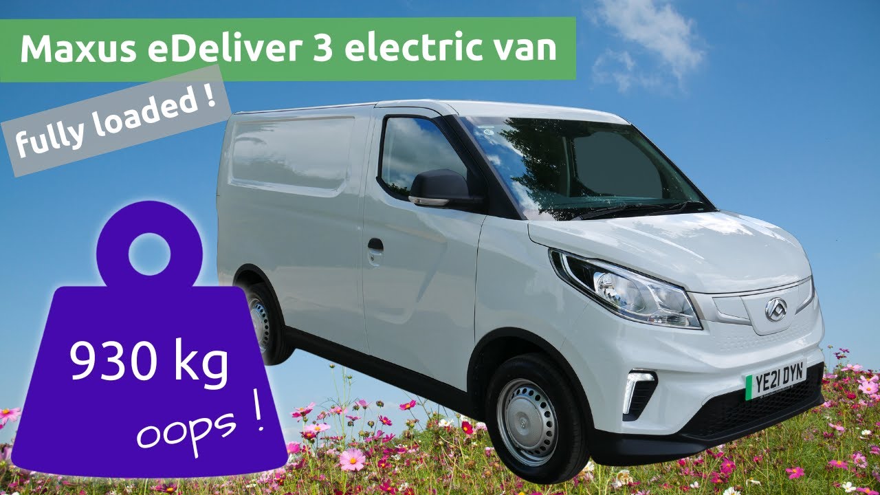 Maxus eDeliver 3 electric van with maximum payload.