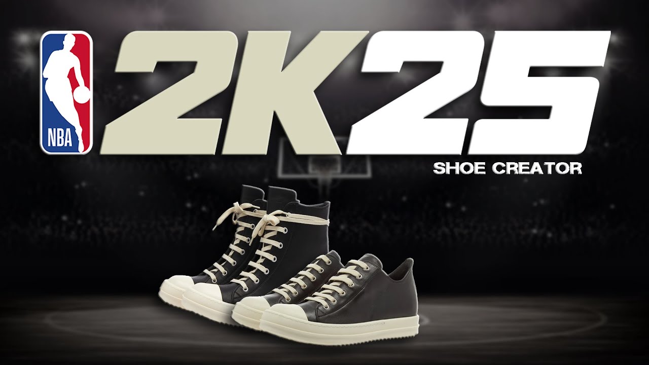 NBA 2K25 Shoe Creator - How to make Rick Owens Leather Hightop & Lows