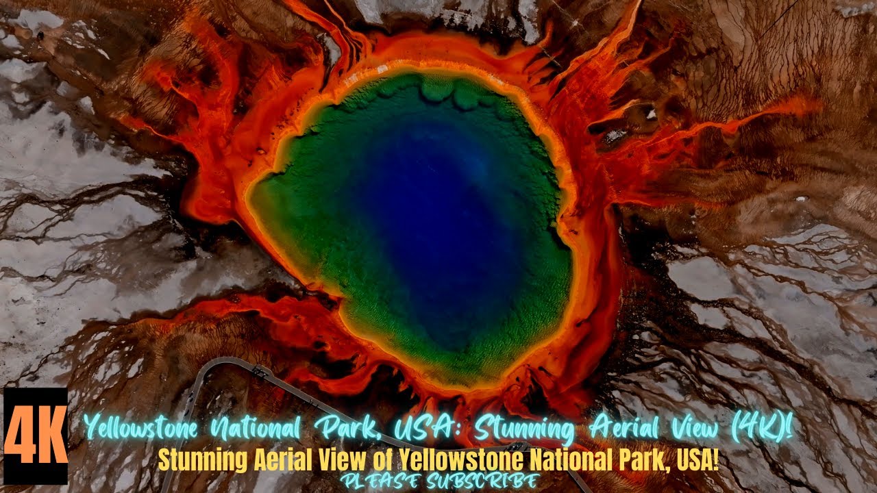 STUNNING AERIAL VIEW OF YELLOWSTONE NATIONAL PARK (4K)!