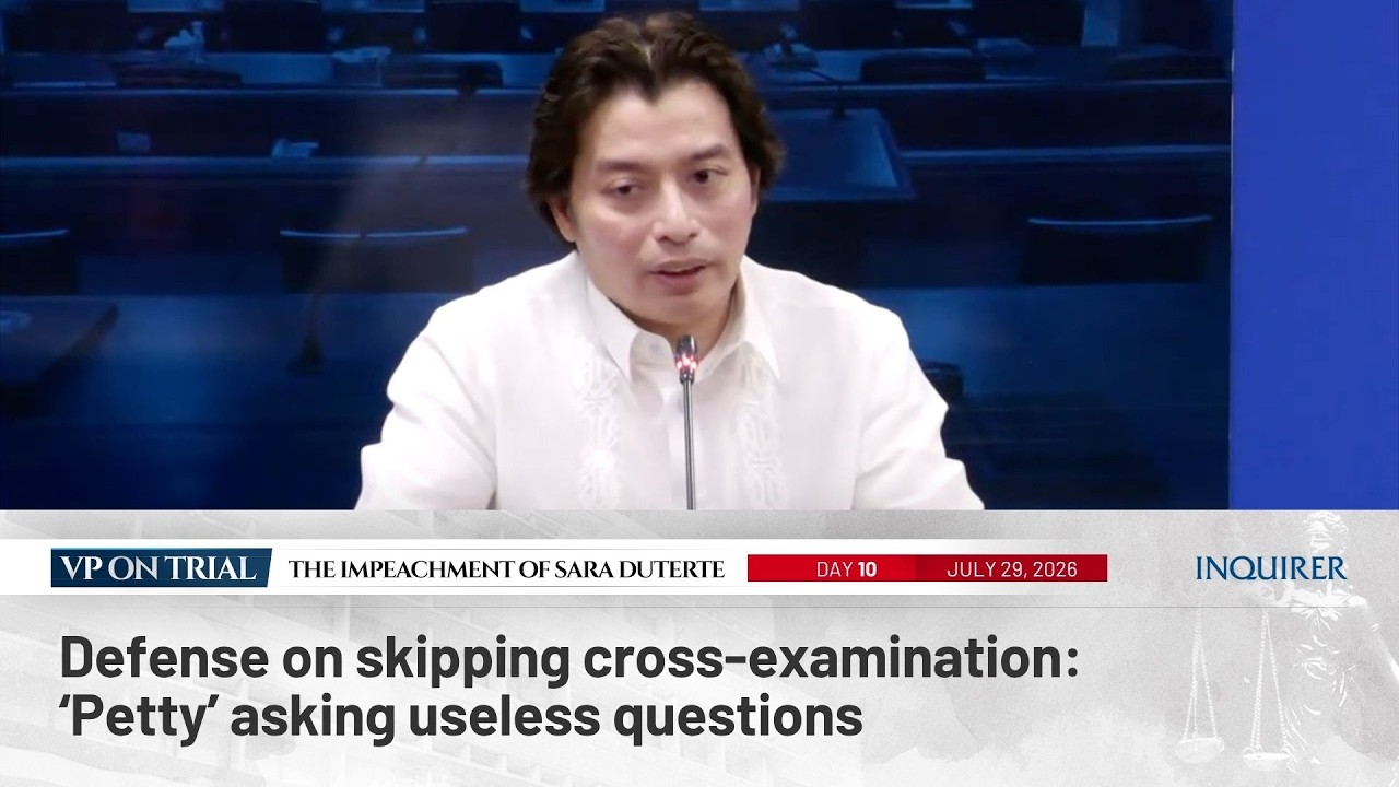 Defense on skipping cross-examination: &lsquo;Petty&rsquo; asking useless questions