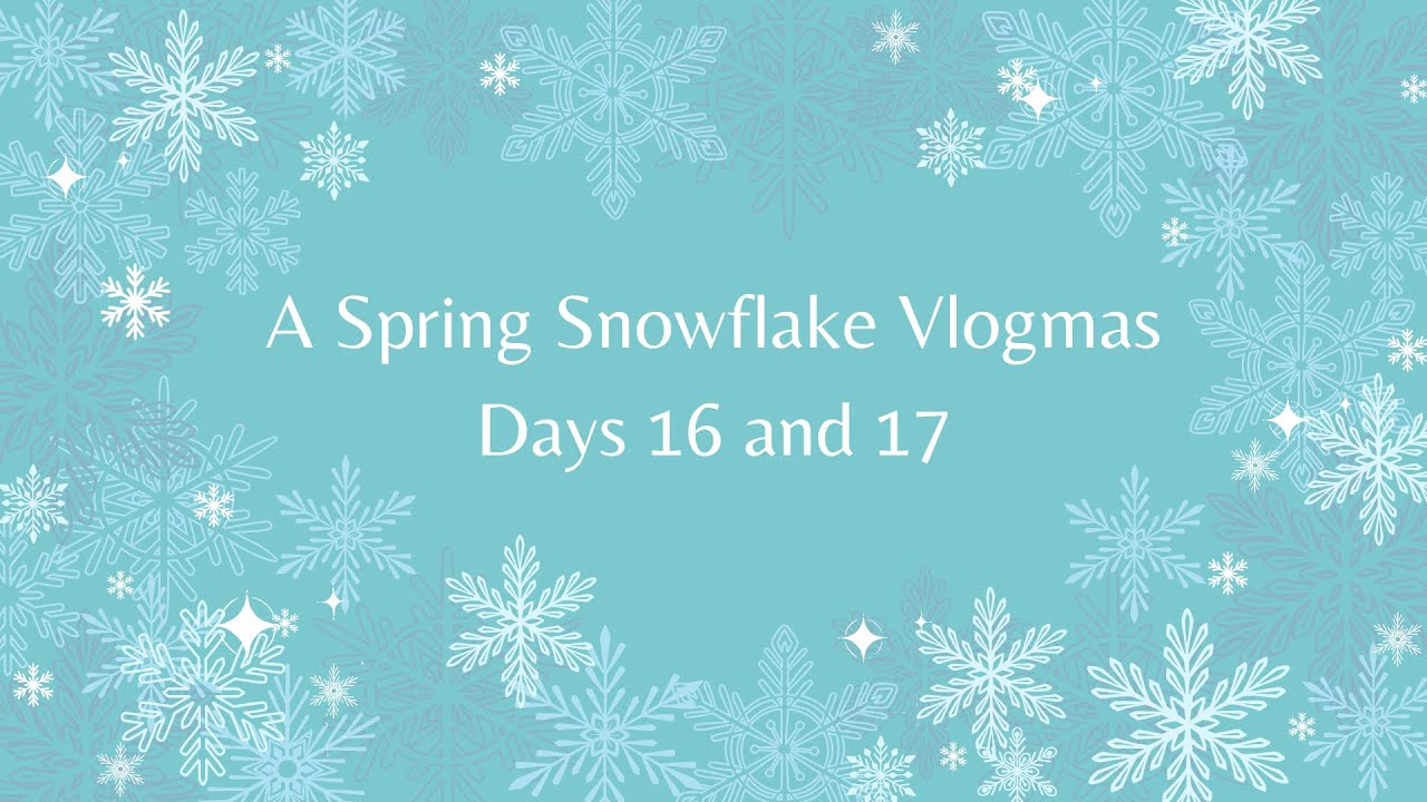 A Spring Snowflake Vlogmas days 16 and 17: hockey camp, tech issues, and a look through my work bag