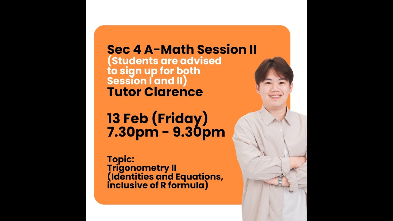 Sec 4 A-Math [WA1 Online Revision, AY2026]