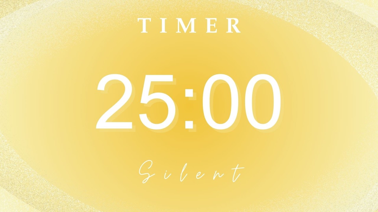 Aesthetic Pomodoro Timer 25 Minute | Study & Work Motivation | Stay Focused & Productive