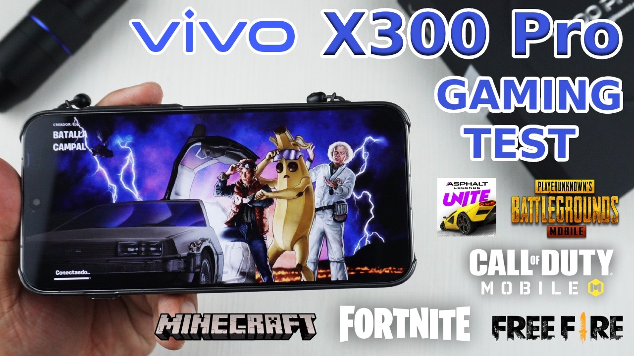 vivo X300 Pro | Gaming Test | Fortnite, Free Fire, COD, PUBG, Minecraft y Asphalt Unite