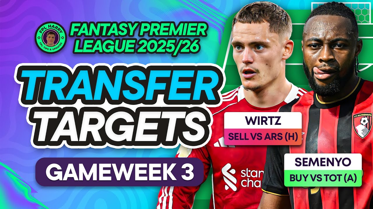 MY FPL GW3 TRANSFER TARGETS! ♻️ Best Palmer Replacements ⁉️| Fantasy Premier League Tips 2025/26