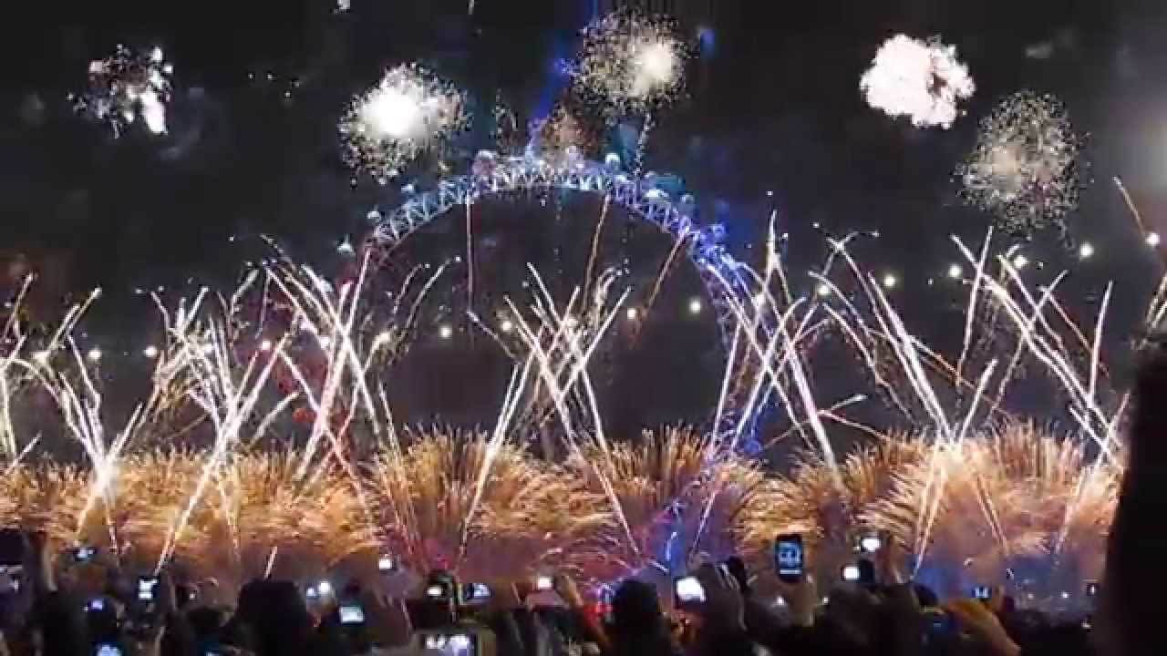 London Eye New Year's Day 2011 Fireworks