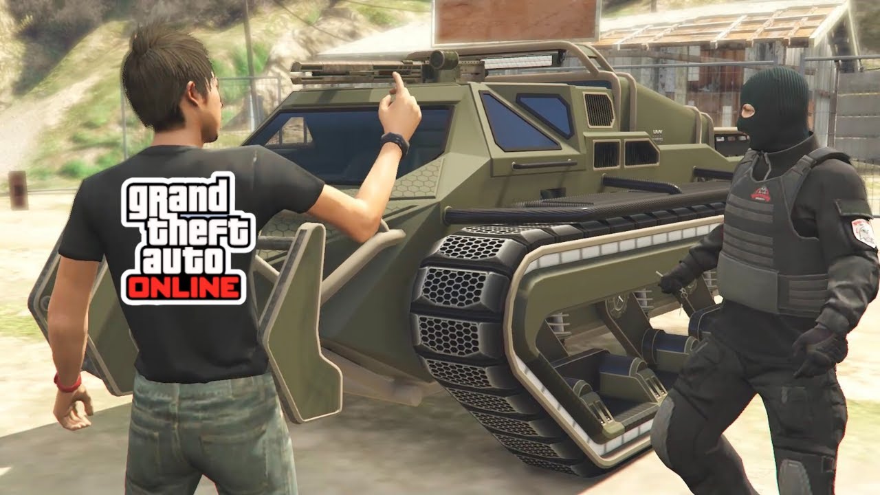 GTA 5 Online Stealing a Tank from Fort Zancudo! The Brute Force File Mission #gameplay #gta #mod