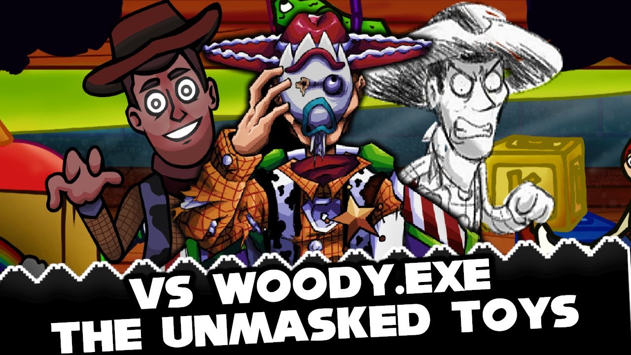 FNF | Vs Woody.EXE - The Unmasked Toys (Toys Story) + (GAME OVER) | Mods/Hard/Gameplay |