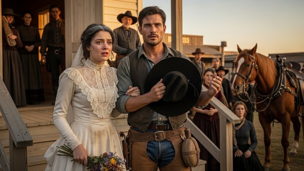 She Was Abandoned at the Chapel in Her Wedding Dress, A Cowboy Rode Up and Said 