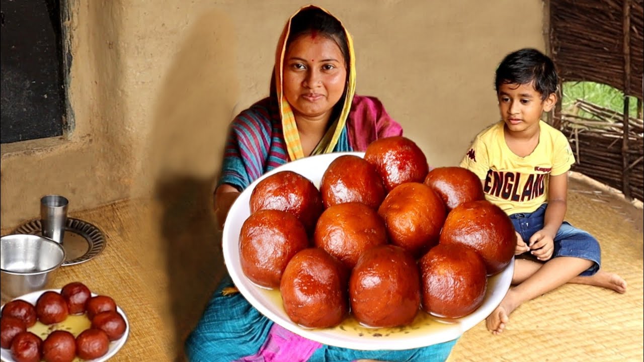 গ্রাম্যপদ্ধতিতে 1/2কেজি দুধ দিয়ে দোকানের মতো পারফেক্ট গুলাব জামুন রেসিপি||Home made GULAB JAMUN reci